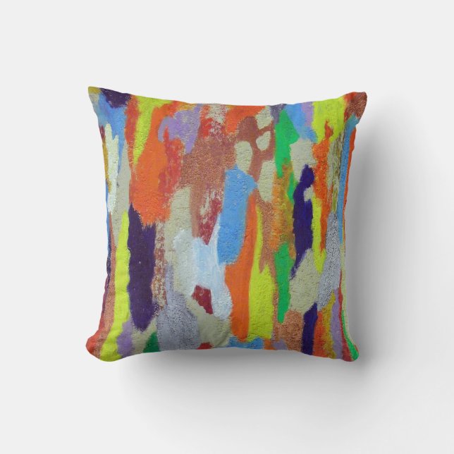 Coussin motif de patch peinture image peinture couleur (Recto)