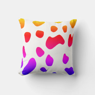 Coussin Motif de patchs couleur vaches