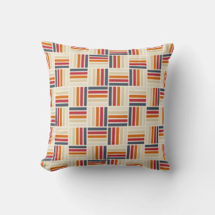 Coussin Motif de patchwork Heritage Grid sans couture