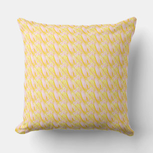 Coussin Motif de pétale de fleur jaune au beurre doux