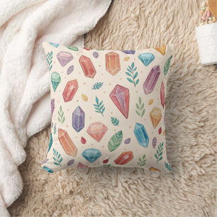 Coussin Motif de pierre précieuse coloré (2)