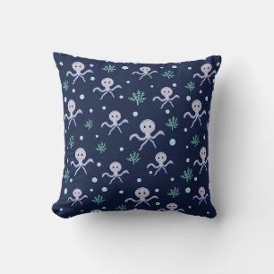 Coussin Motif de Pieuvre Mignonne