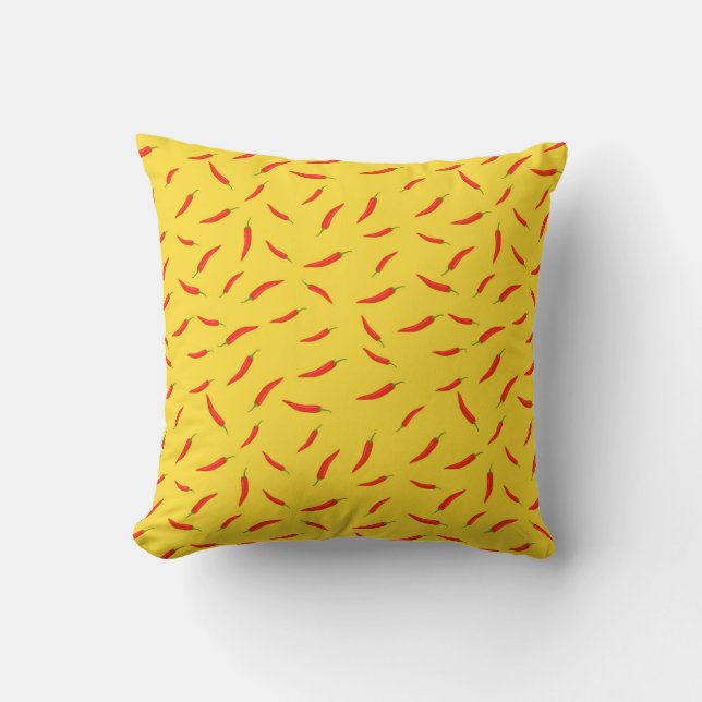 Coussin Motif de piments rouges chili (Recto)