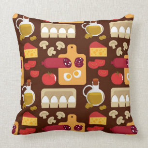 Coussin Motif de pizza