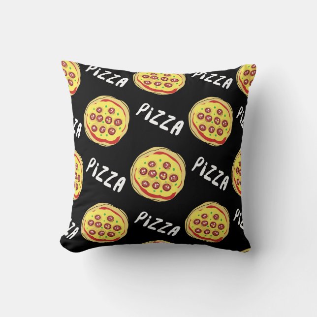 Coussin Motif de pizza (Recto)