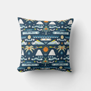Coussin Motif de plage tropical