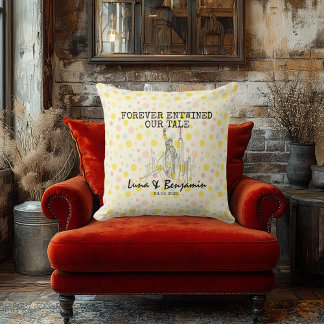 Coussin Motif de point Polka Skyline New York personnalisé