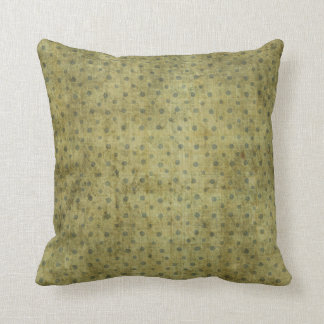Coussin Motif de point sale de polka de vert de mousse