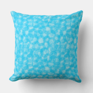 Coussin Motif de points d'aquarelle - bleu ciel