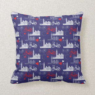 Coussin Motif de points de repère de Londres