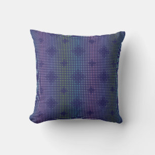 Coussin Motif de points holographiques Iridescente