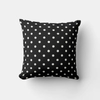 Motif de points Polka noir et blanc