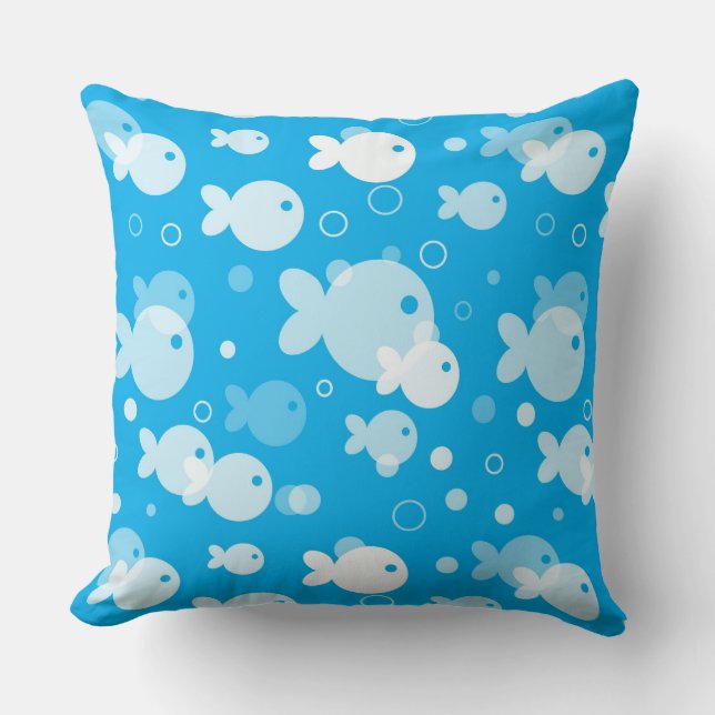 Coussin motif de poissons (Recto)