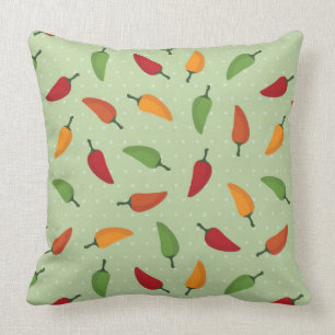 Coussin Motif de poivre de piments