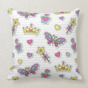 Coussin motif de princesse de ballet