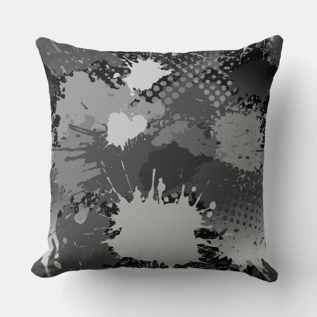 Coussin Motif de projection de peinture 2 (Recto)