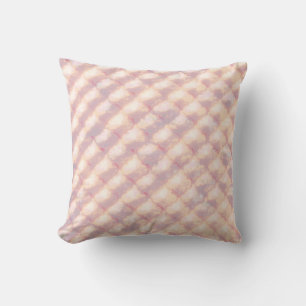 Coussin Motif de quatrefeuilles abstrait pastel lumineux