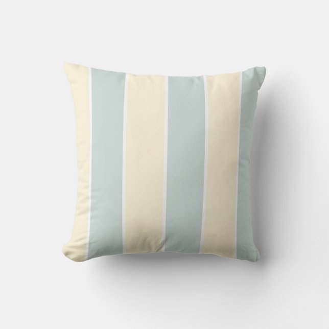 Coussin Motif de rayure verticale à couleur douce Design (Recto)