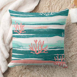 Coussin Motif de récif corallien océanique