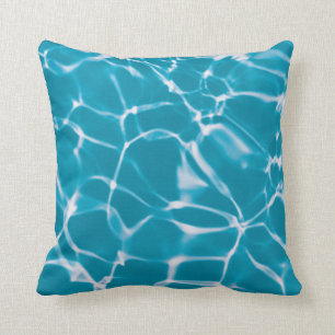 Coussin Motif de réflexion Blue Water