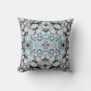 Coussin Motif de remplissage de couleur dégradé bleu rose