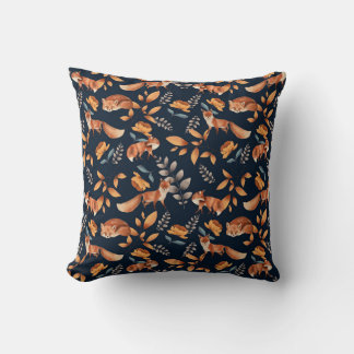 Coussin Motif de renard animal sauvage