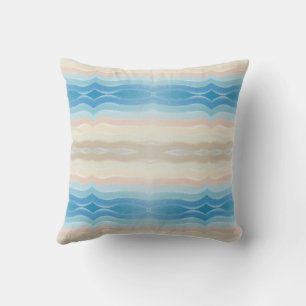 Coussin Motif de répétition de salé de rivage côtier