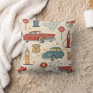 Coussin Motif de road trip vintage (2)