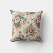 Motif de rose anglaise en chintz botanique victori