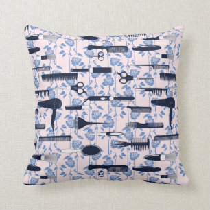 Coussin Motif de rose de bleu de soin de beauté
