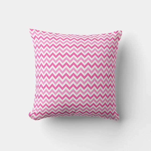 Coussin Motif de sensibilisation au cancer du sein Chevron (Recto)