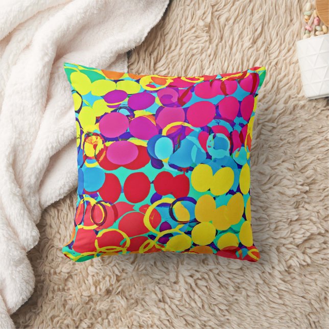 Coussin Motif de spectre coloré et élégant (Couverture)