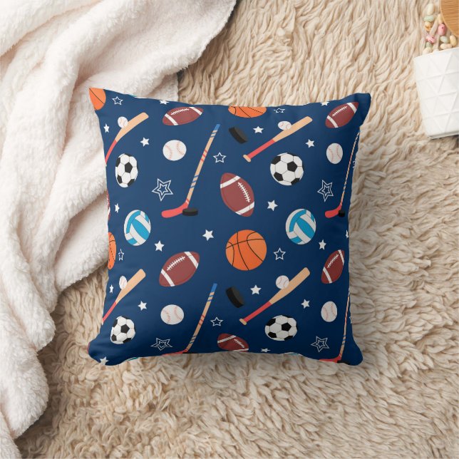 Coussin Motif de sport de baseball  (Couverture)