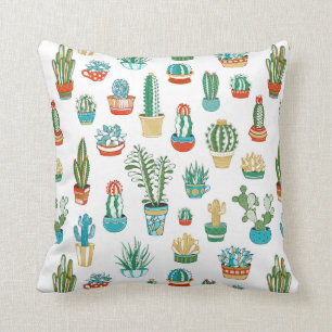 Coussin Motif de Succulents
