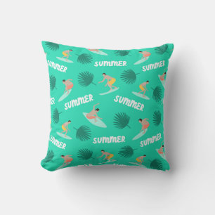 Coussin Motif de surf Summer Adventure