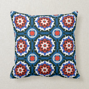 Coussin Motif de Suzani avec l'ornement audacieux