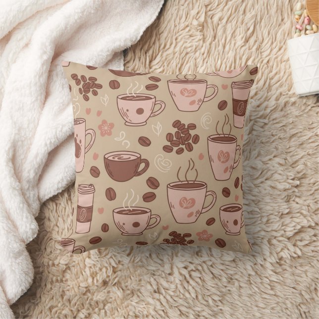 Coussin Motif de tasse de café cosy (7) (Couverture)