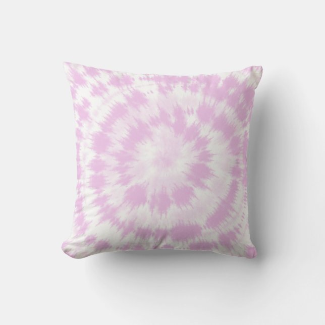 Coussin Motif de teinture à tarte rose (Recto)