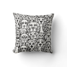 Motif de tête de chien