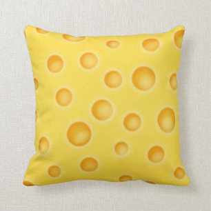 Coussin Motif de texture de Cheezy de fromage suisse