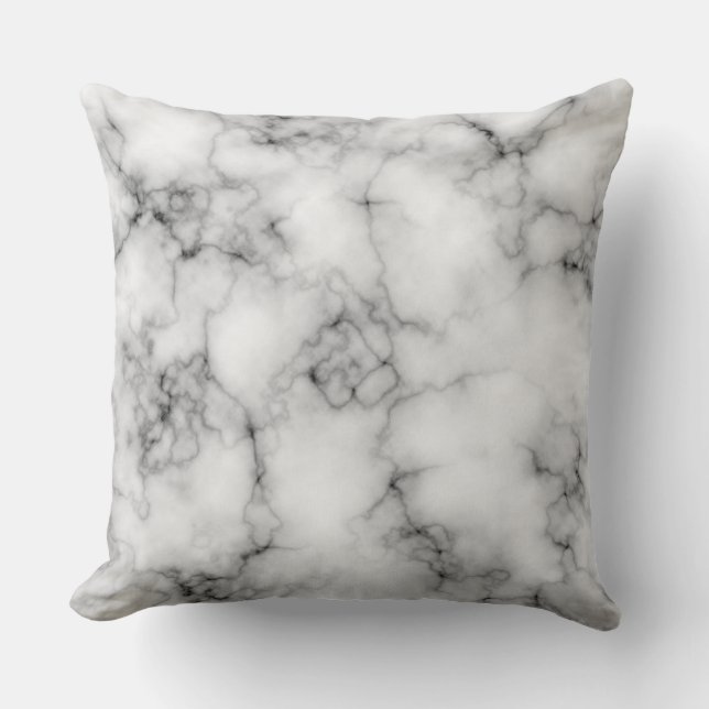 Coussin Motif de texture de marbre moderne abstrait cool (Recto)