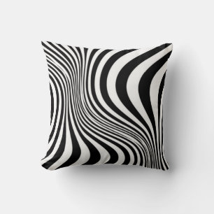 Coussin Motif de texture d'impression de peau de zèbre