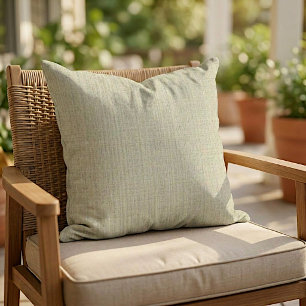 Coussin Motif de tissage gris de sable de plage ocre clair