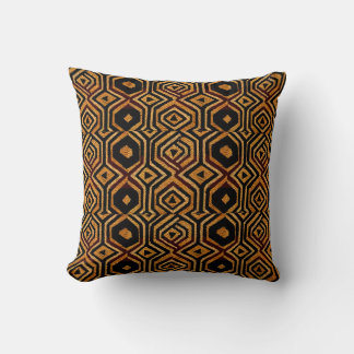 Coussin Motif de tissu Kuba • Géométrique Afrocentrique