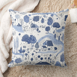 Coussin Motif de toilette de campagne anglaise