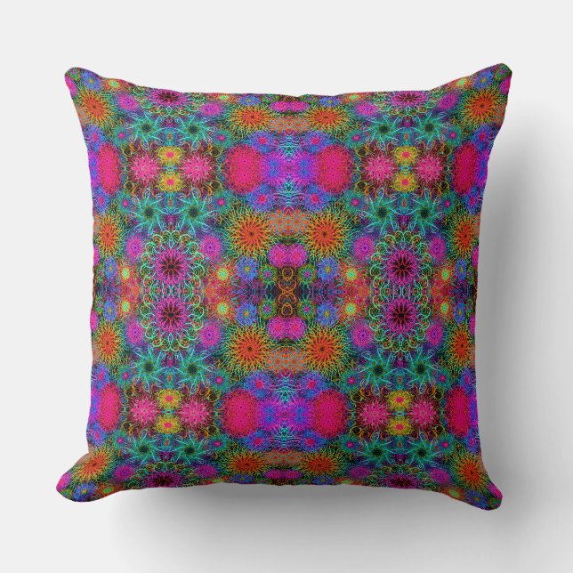 Coussin Motif de tourbillon coloré mignon (Recto)