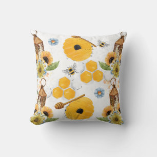 Coussin Motif de tournesol de Garden Bee