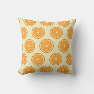 Coussin Motif de tranche orange