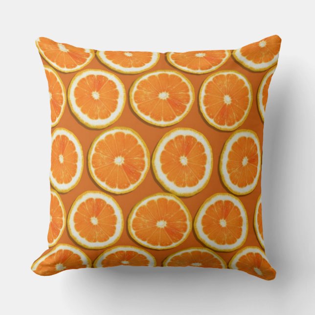 Coussin Motif de tranches de citron (Recto)