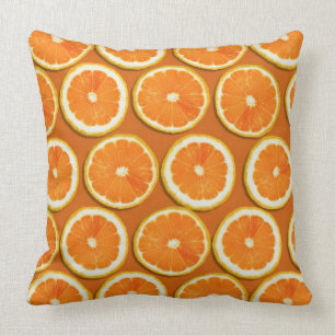 Coussin Motif de tranches de citron